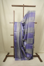 Lavender Tissue Tussar Silk Saree - SRLTTSS611