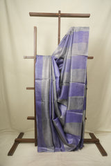 Lavender Tissue Tussar Silk Saree - SRLTTSS611