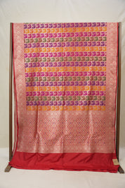 Multicolor Banarasi Silk Saree - Saavari - SSMBSS53