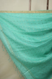 Aqua Green Matka Silk Saree - SRAGMSS85