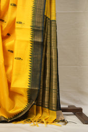 Yellow Raw Silk Saree - SRYRSS878