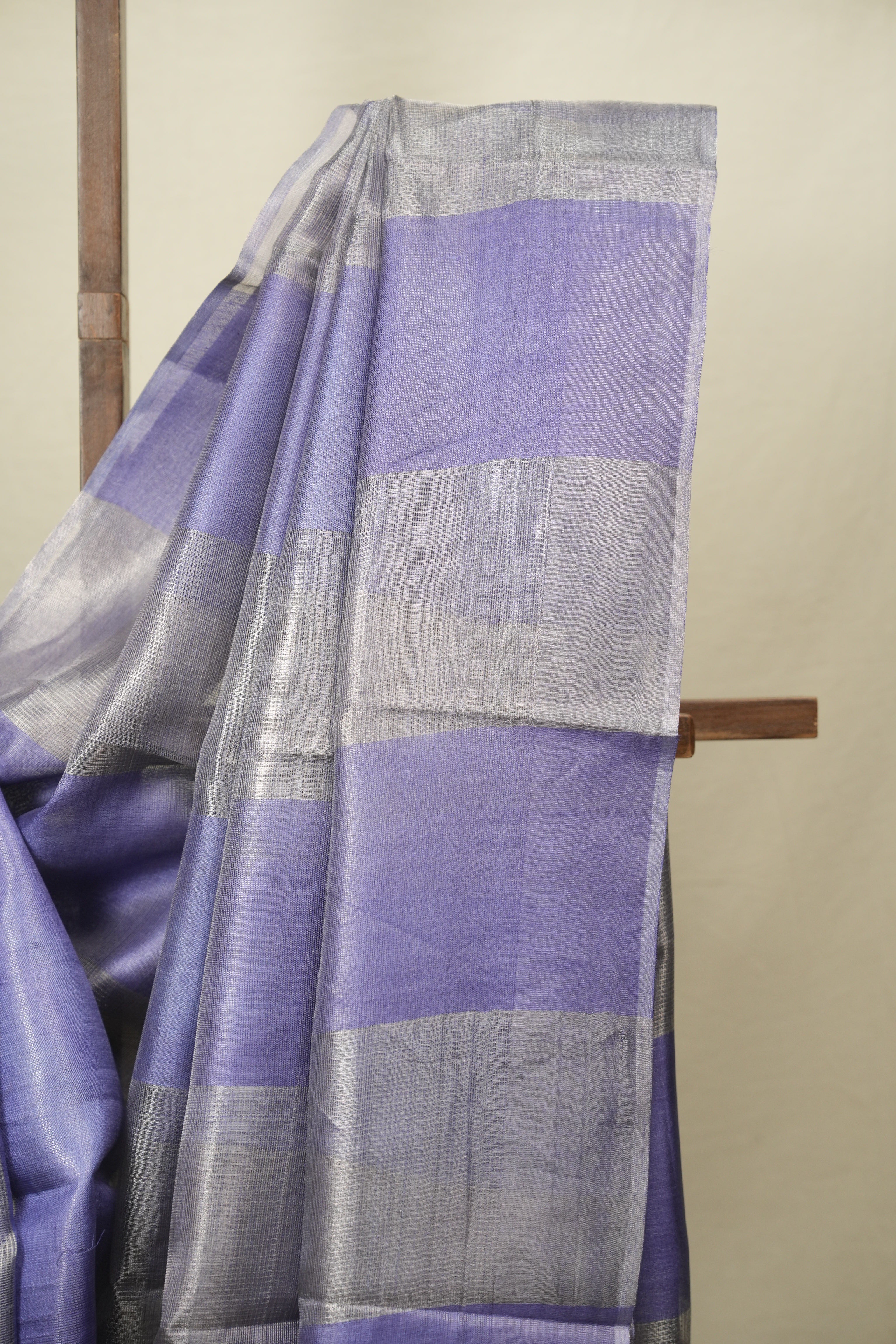Lavender Tissue Tussar Silk Saree - SRLTTSS611