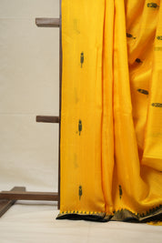 Yellow Raw Silk Saree - SRYRSS878