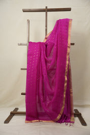 Rani Pink Matka Silk Saree - SRRPMSS87