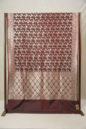 Dual Tone Brown Banarasi Silk Saree - Saavari - SSDTBBSS79