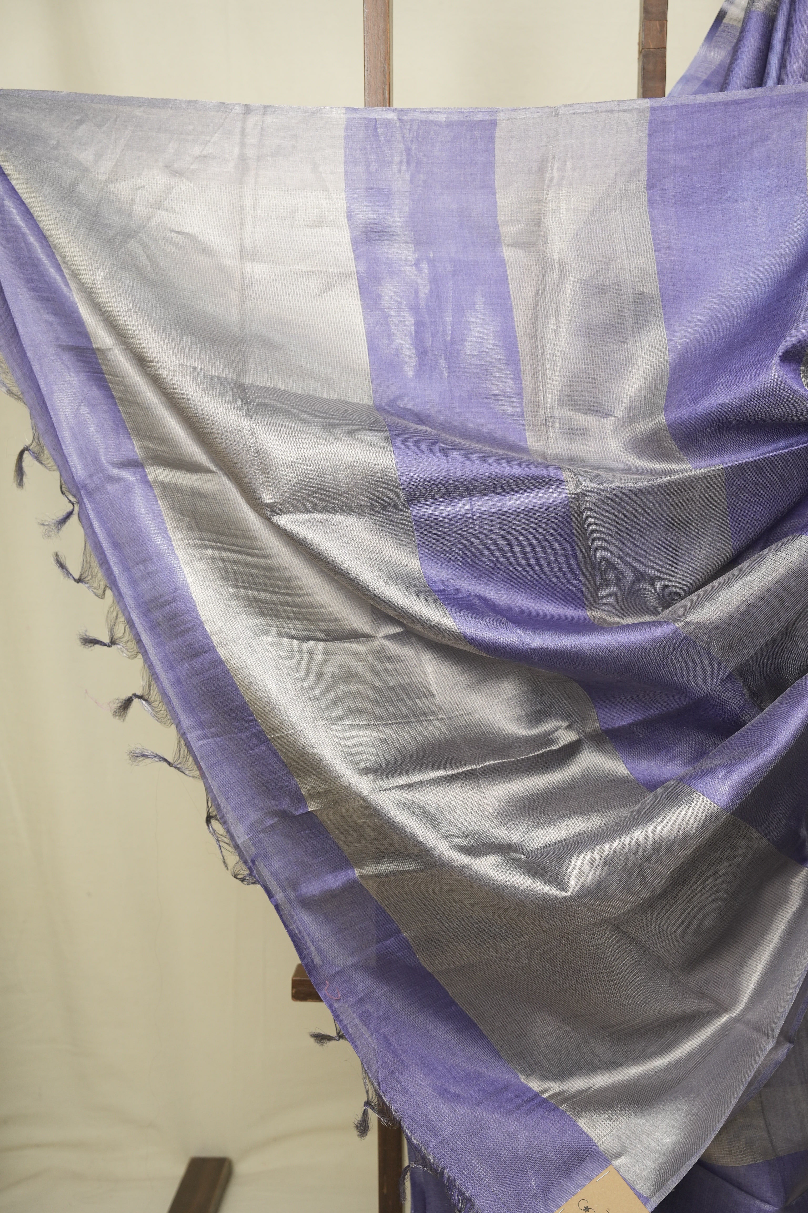 Lavender Tissue Tussar Silk Saree - SRLTTSS611
