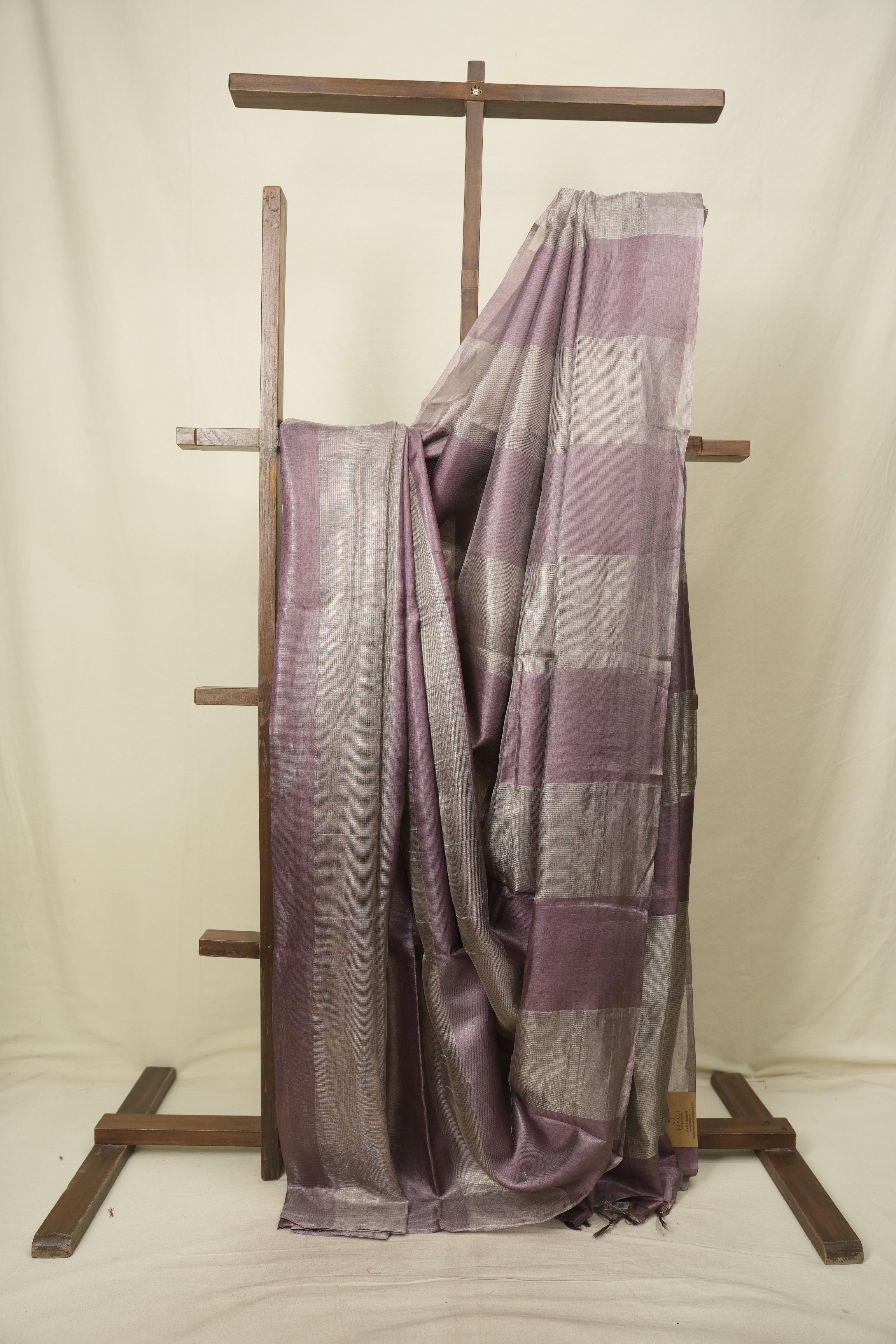 Purple Tissue Tussar Silk Saree - SRPTTSS612