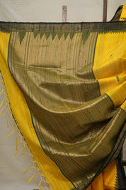 Yellow Raw Silk Saree - SRYRSS878