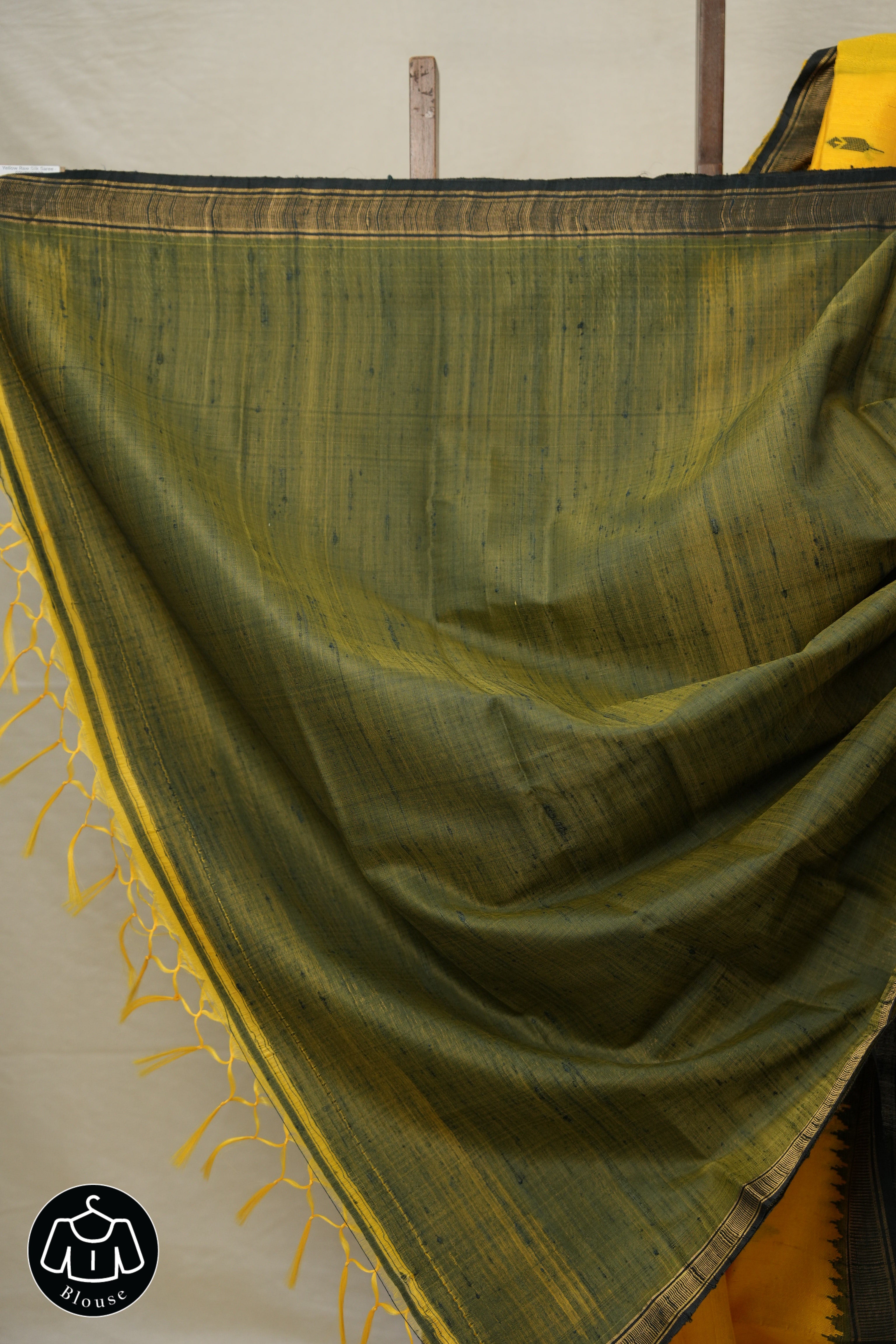 Yellow Raw Silk Saree - SRYRSS878