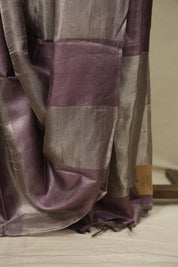 Purple Tissue Tussar Silk Saree - SRPTTSS612