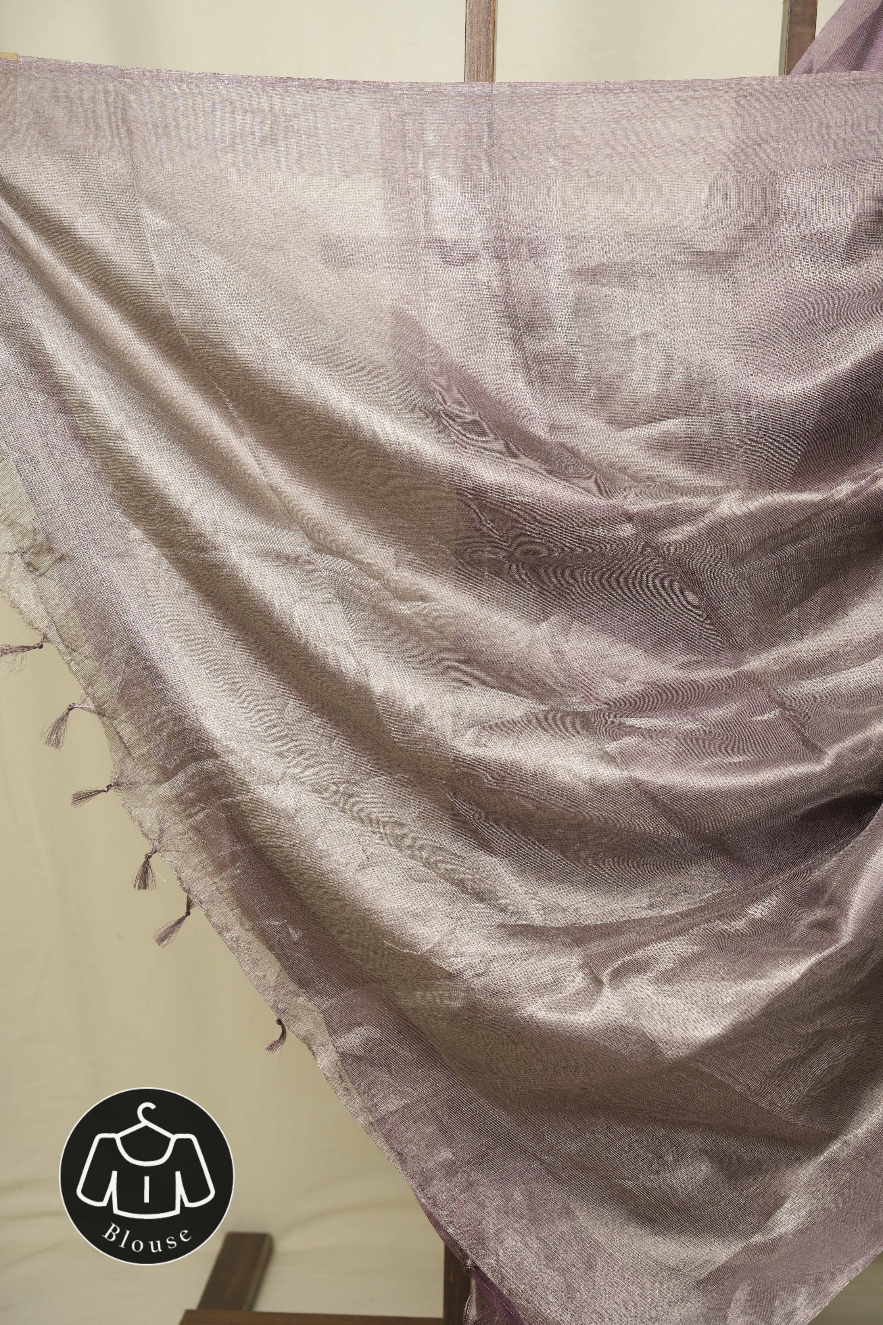 Purple Tissue Tussar Silk Saree - SRPTTSS612