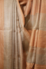 Orange Tissue Tussar Silk Saree - SROTTSS610