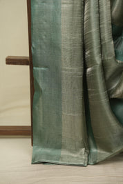 Green Tissue Tussar Silk Saree - SRGTTSS609