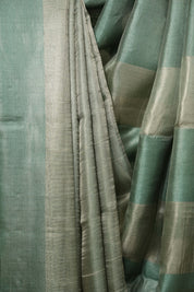 Green Tissue Tussar Silk Saree - SRGTTSS609