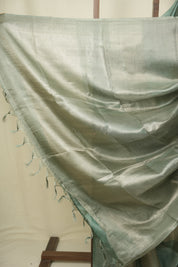 Green Tissue Tussar Silk Saree - SRGTTSS609
