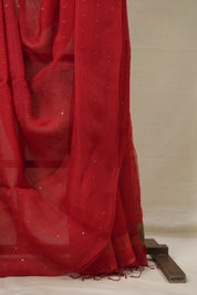 Red Matka Silk Saree - SRRMSS79
