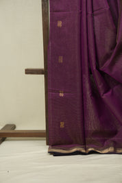 Purple Maheshwari Tissue Saree - SRPMTS748