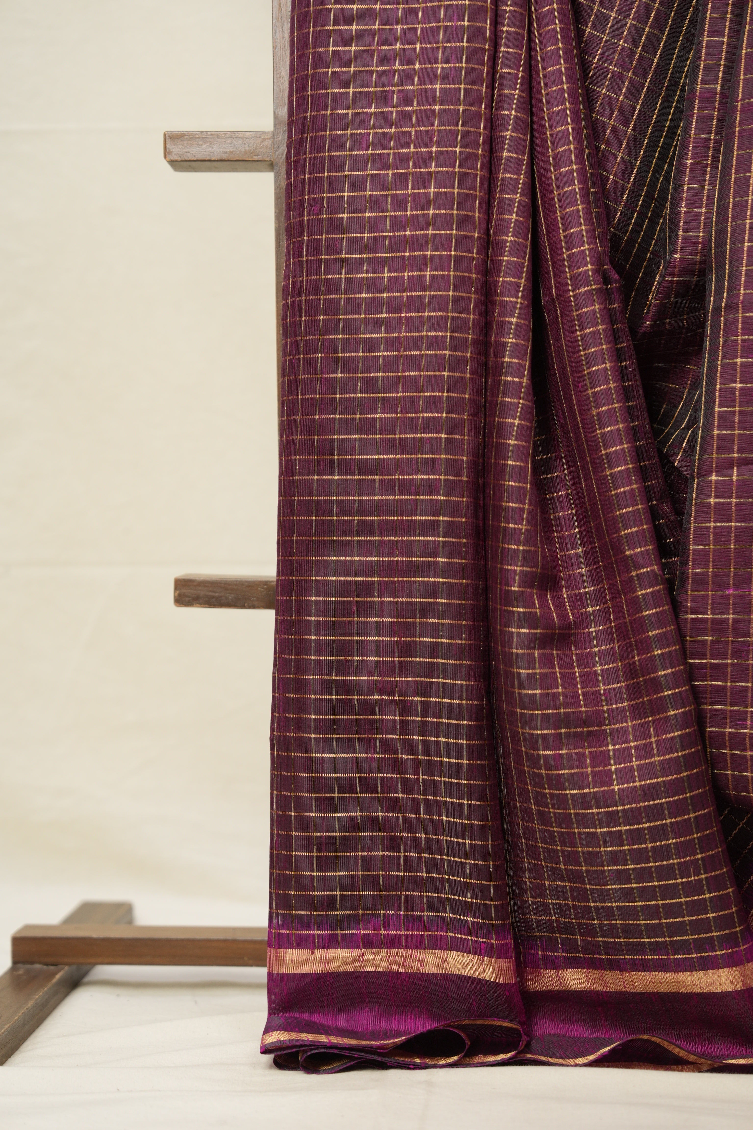 Maroon Raw Silk Saree - SRMRSS845