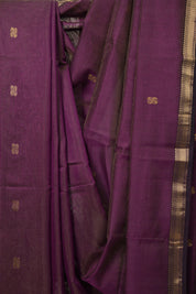 Purple Maheshwari Tissue Saree - SRPMTS748