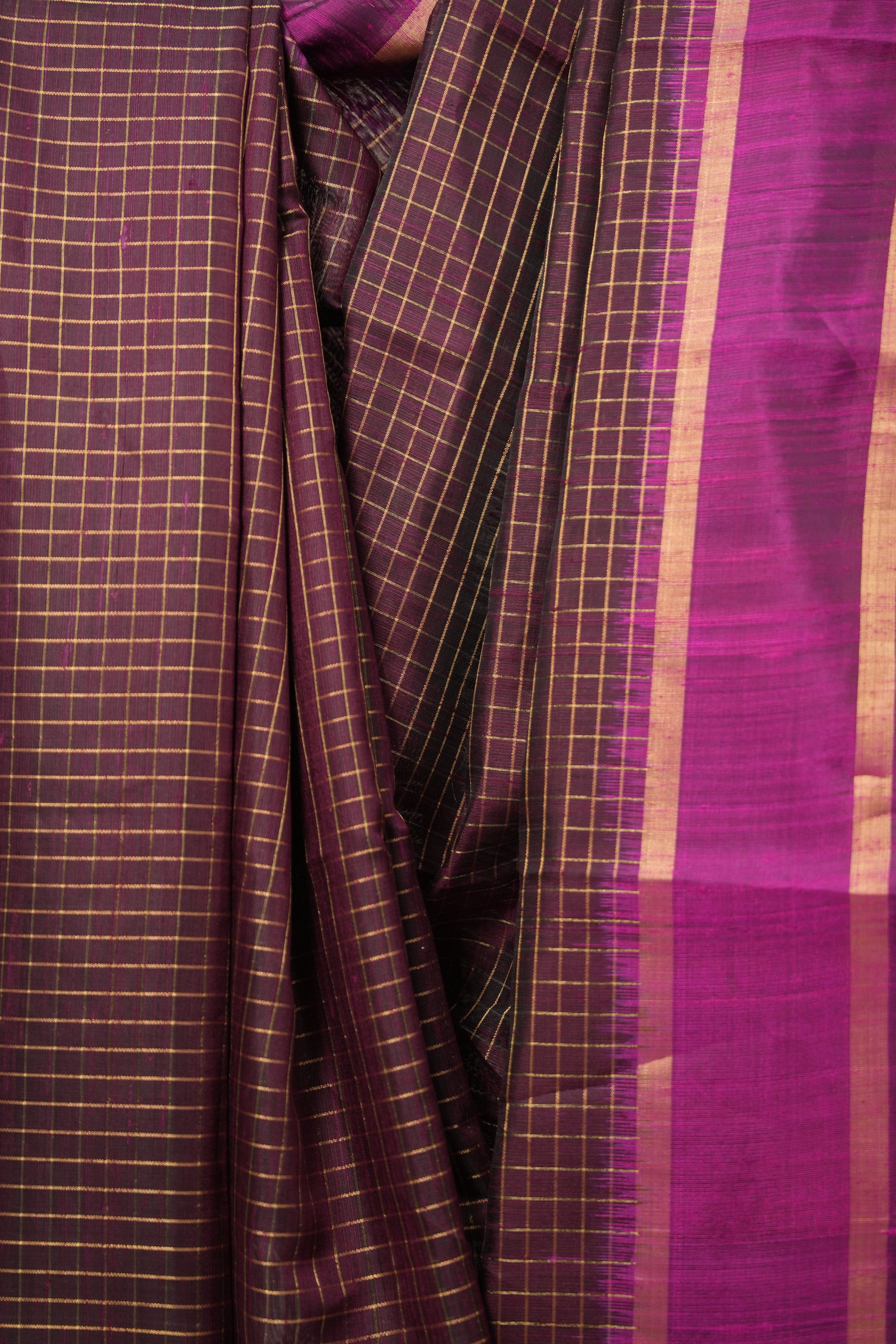 Maroon Raw Silk Saree - SRMRSS845