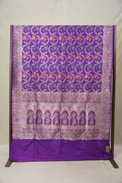 Two Tone Purple Banarasi Silk Saree - Saavari - SSTTPBSS68