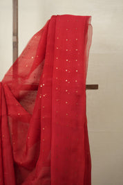 Red Matka Silk Saree - SRRMSS79