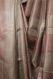 Dusty Pink Tissue Tussar Silk Saree - SRDPTTSS617