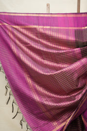 Maroon Raw Silk Saree - SRMRSS845