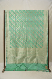 Mint Green Banarasi Silk Saree - Saavari - SSMGBSS67