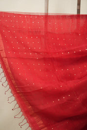 Red Matka Silk Saree - SRRMSS79