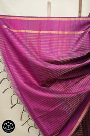 Maroon Raw Silk Saree - SRMRSS845