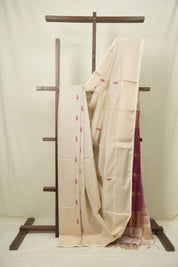 Cream Mahewari Tissue Saree - SRCMTS751