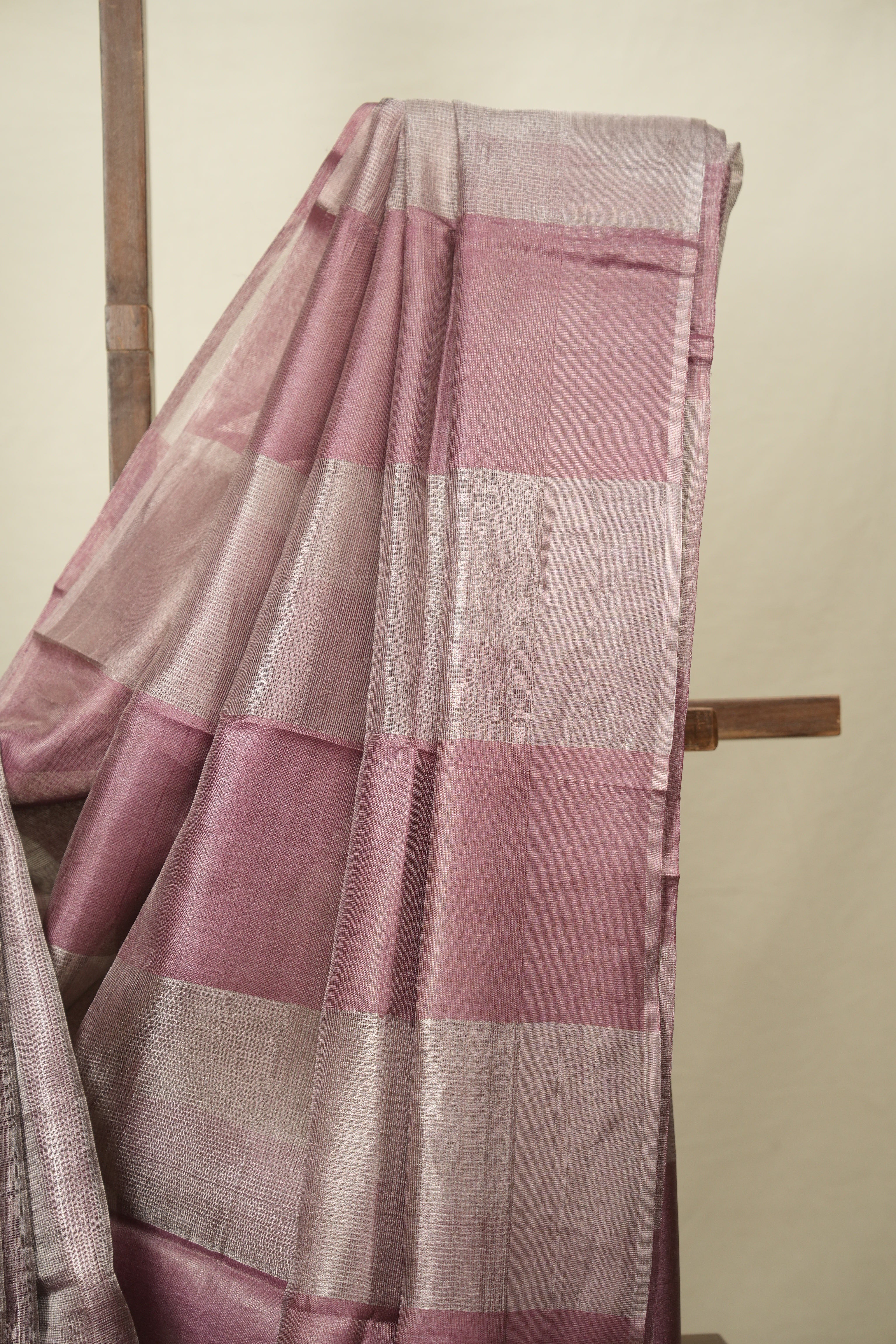 Onion Pink Tissue Tussar Silk Saree - SROPTTSS616