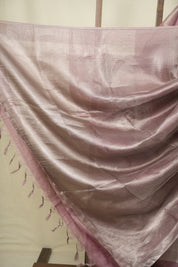 Onion Pink Tissue Tussar Silk Saree - SROPTTSS616