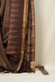 Coffee Brown Raw Silk Saree - SRCBRSS784