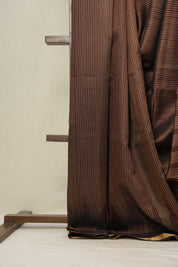 Coffee Brown Raw Silk Saree - SRCBRSS784