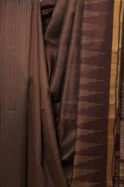 Coffee Brown Raw Silk Saree - SRCBRSS784