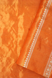 Blue Orange Gadwal Silk Saree - Saavari - SSBOGSS10