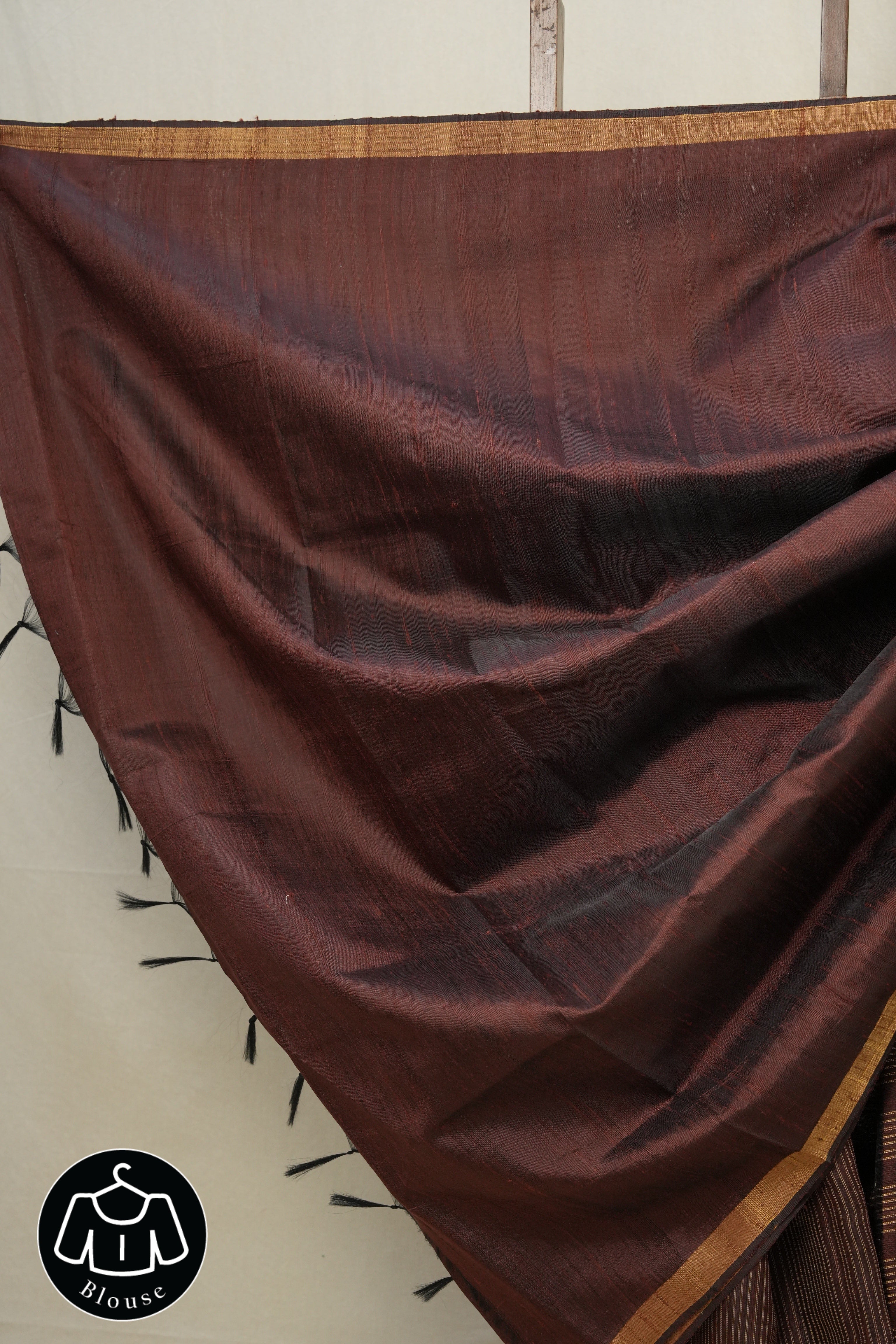 Coffee Brown Raw Silk Saree - SRCBRSS784