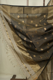 Beige Maheshwari Tissue Saree - SRBMTS752