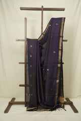 Purple Maheshwari Tissue Saree - SRPMTS753