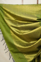 Moss Green Raw Silk Saree - SRMGRSS834