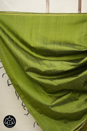 Moss Green Raw Silk Saree - SRMGRSS834