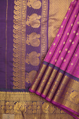 Deep Pink Gadwal Silk Saree - Saavari - SSDPGSS13