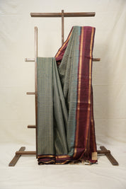 Light Teal Blue Raw Silk Saree - SRLTBRSS844