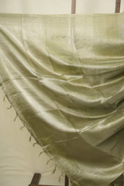 Mehendi Green Tissue Tussar Silk Saree - SRMGTTSS607