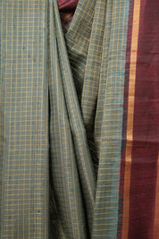 Light Teal Blue Raw Silk Saree - SRLTBRSS844