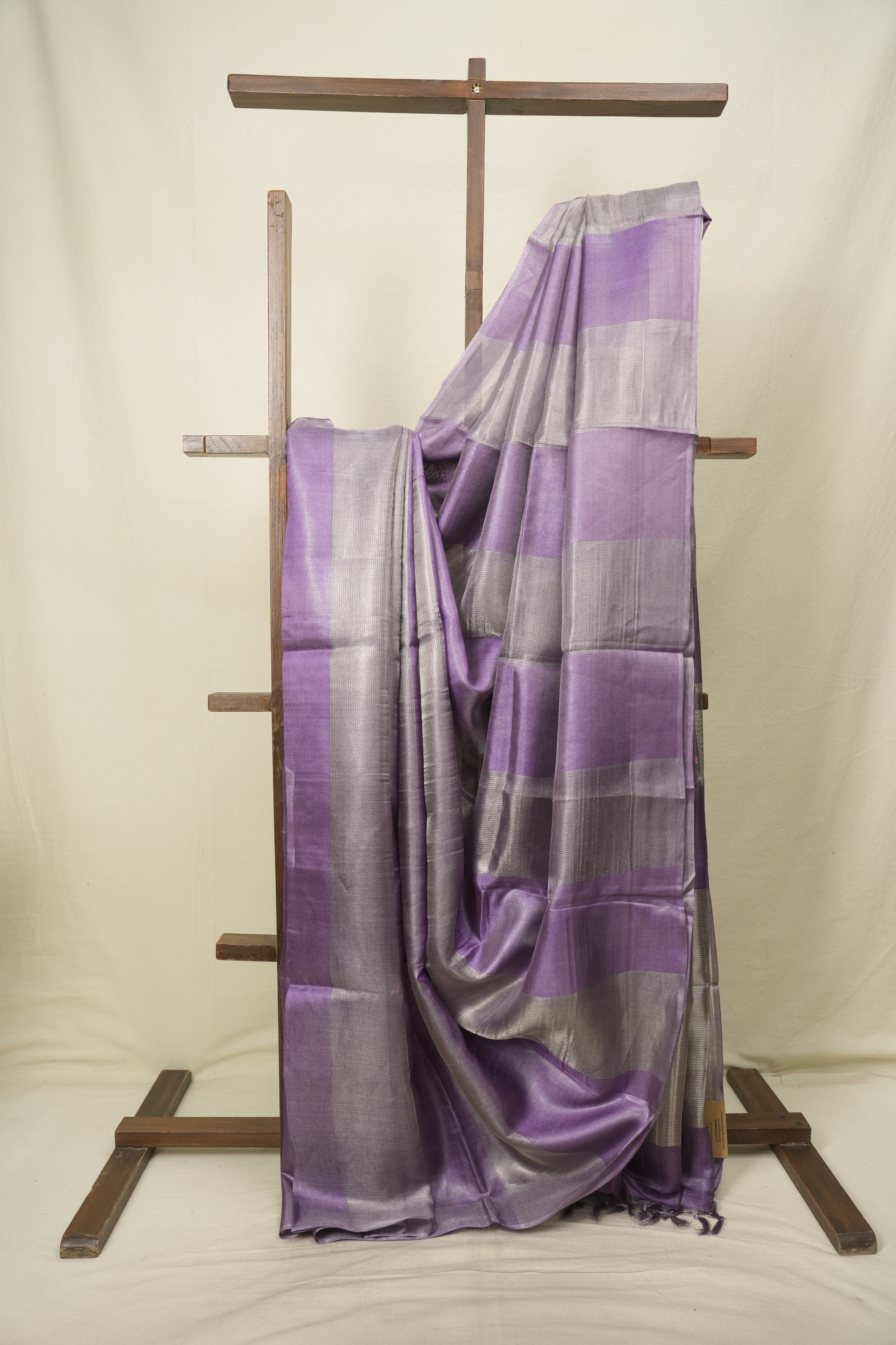 Purple Tissue Tussar Silk Saree - SRPTTSS608