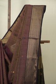 Wine Maheshwari Tissue Saree - SRWMTS754