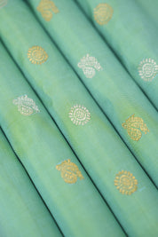 Aqua Blue Gadwal Silk Saree - Saavari - SSABGSS14
